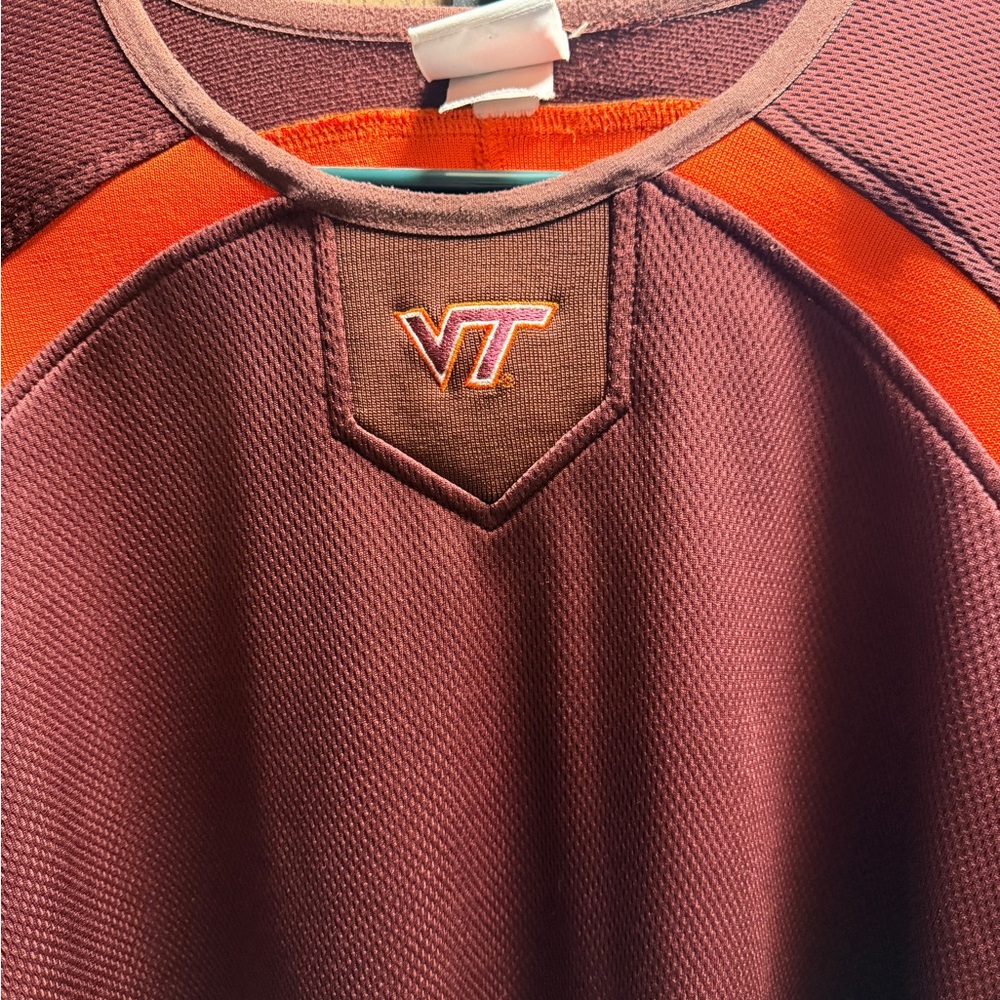 VT Virginia Tech Maroon and Orange Sweatshirt
